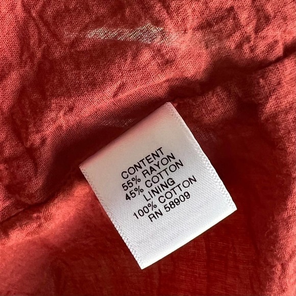 Chelsea & Violet Terracotta Button Front Ruffle Prairiecore Midi Dress Small - Picture 8 of 8